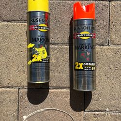 Rust-Oleum Professional Inverted Marking Paint Fluorescent Red Orange