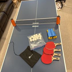 mid size folding ping pong table