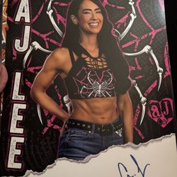 wwe A.j Lee Signature Poster