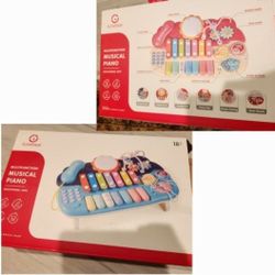 5 In 1 Drum Set Multifunction Musical Piano For Baby Infant Toddler Toys