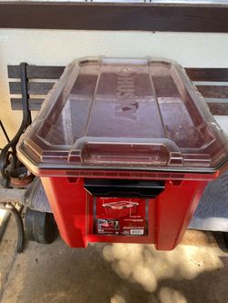 Husky Heavy-Duty Storage Tote with Lid