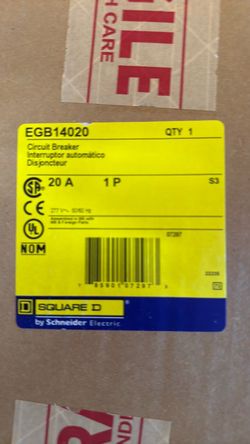 29 Square D EGB14020 Circuit Breaker 20A 1P