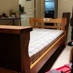 Single Twin Bed Frame And Mattress 