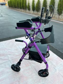 Purple Upright Rollator Walker