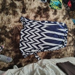 Blue & White Skirt