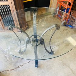 Round Glass Table 