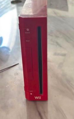 Red wii console