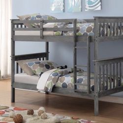 Twin over twin bunk bed