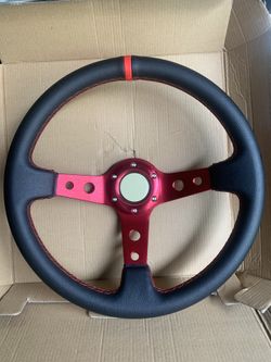 NEW ALUMINUM RACING STEERING WHEEL