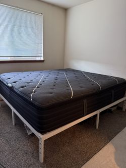 Cali King Mattress with Bed Frame