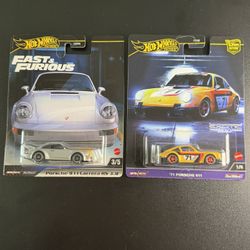 Hot Wheels Premium Porsche 911 Mix Lot Of 2