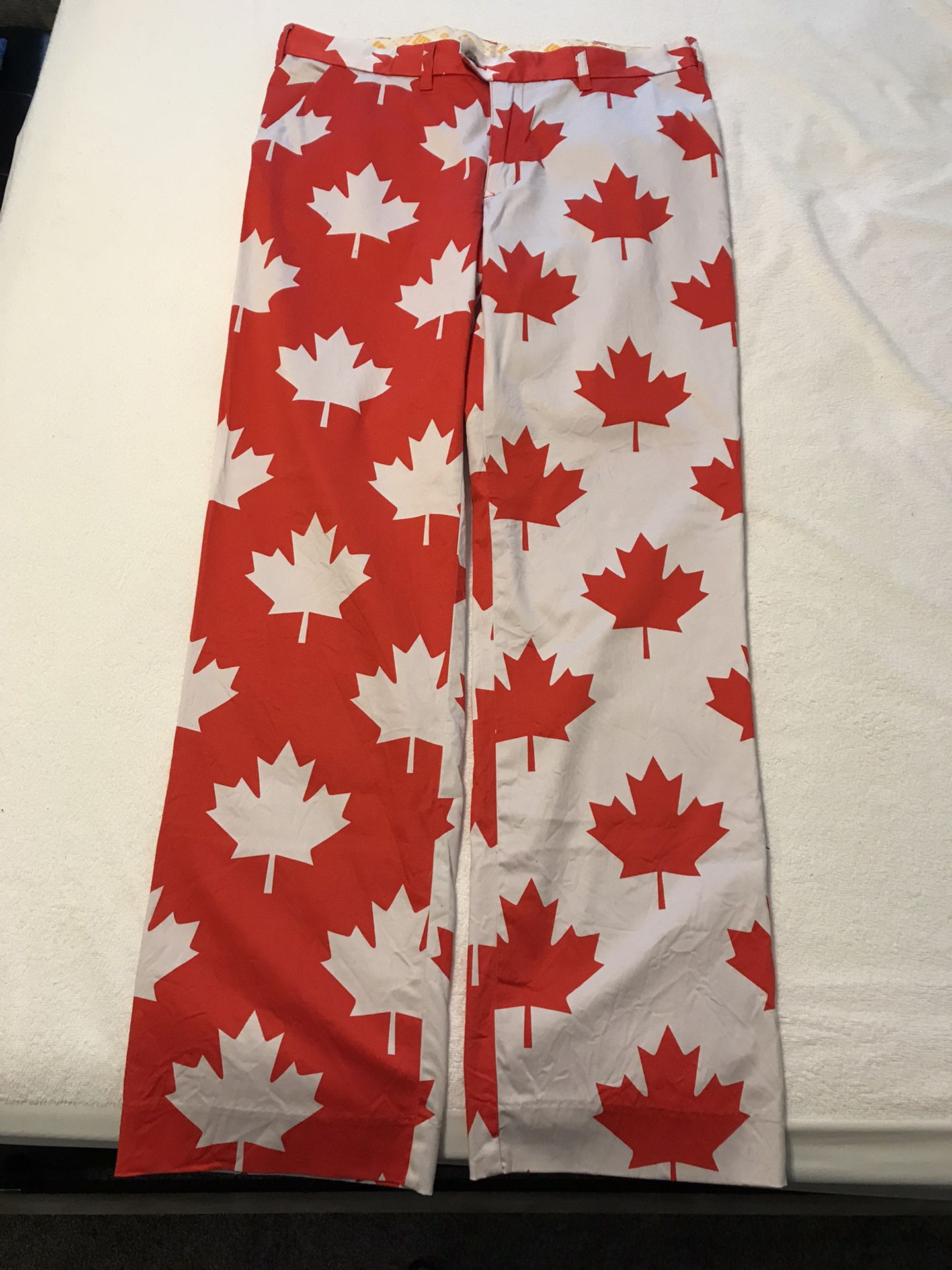 Canadian Maple Leaf Loudmouth Golf Pants