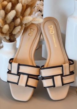 AMINA BEIGE -Women’s Flat Slide Sandals – Handmade Woven Summer Sandals