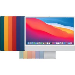 Apple 24" 4.5K iMac 3.2 M1 8GB RAM 256GB SSD 2021 CPU = 8 Cores, GPU = 8 Cores 4 x Ports iMac 21,1 Magic Keyboard + Mouse Included w. Touch ID