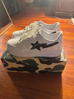 BAPE Bapesta Low-Top White Sneakers