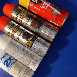 Spray Paint Cans Not Used 