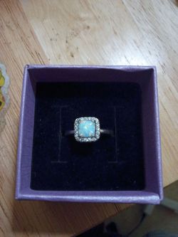 Solid 925 opal ring