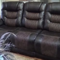Brown Leather Couch