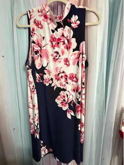 Tiana B. Floral Sleeveless Dress - Size XL