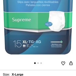 Presto Supreme Full Fit Adult Briefs with Tabs XL