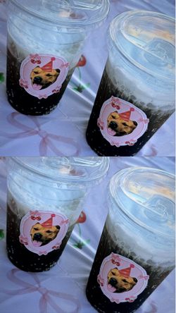 Custom cup stickers