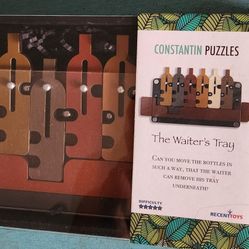 CONSTANTIN PUZZLES The Waiter's Tray Mind Game Can You Move The Bottle 2018