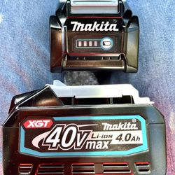 Makita Max XGT 40v Li-ion 4ah Rechargeable Batteries New