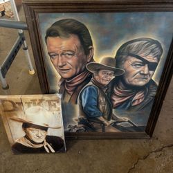 John Wayne Picture And Frame