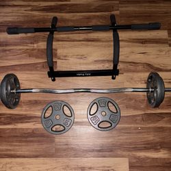 Weights, Bar, Pull up Bar