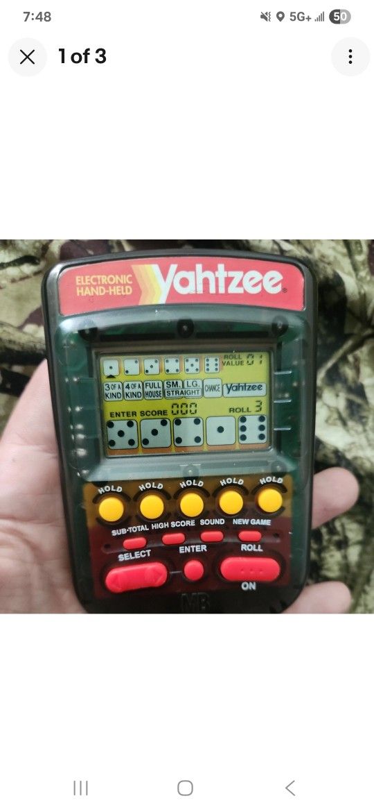 Vtg Yahtzee Game