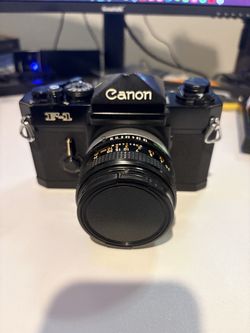 Canon F-1 35mm Film SLR with FD 50mm f/1.8 Lens