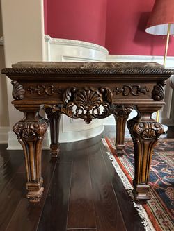 Matching Marble Coffee & End Table Set
