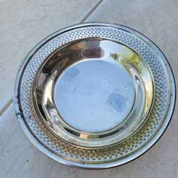 11 Pieces Antique Silver Bowl & Plate 