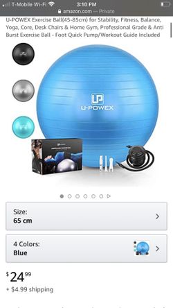 Blue exercise ball NEW