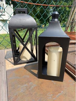 Black decor lanterns