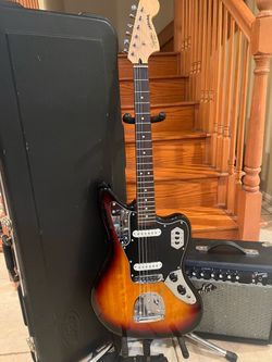 Squier Classic Vibe Jaguar w/ HardShell Case, Fender Amp