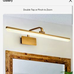 Bathroom Dressing Table Makeup Fill Lights Led Mirror Cabinet Lamp Golde
