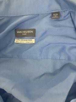 Van Huesen Dress Shirt Like New ! Blue color!