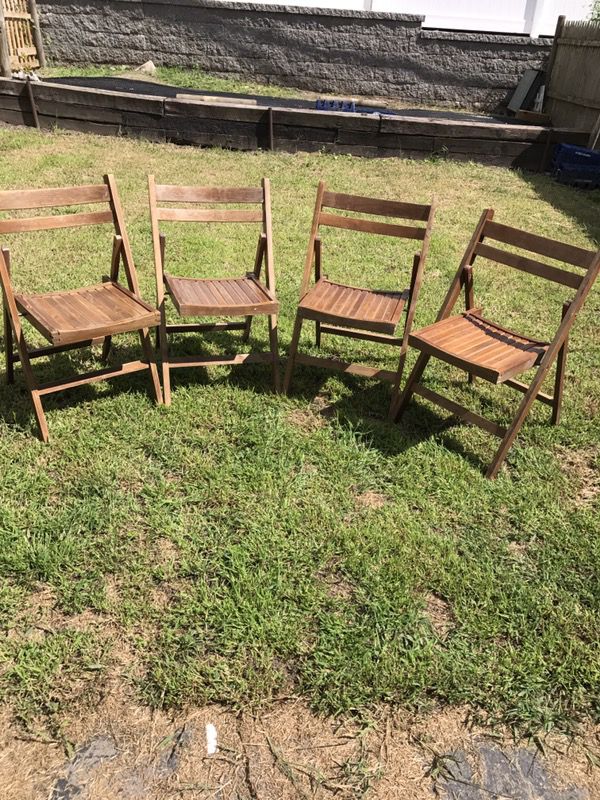 Mid Century Modern Antique Folding Chairs