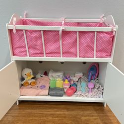Doll Crib/Bed Includes all Accessories Shown