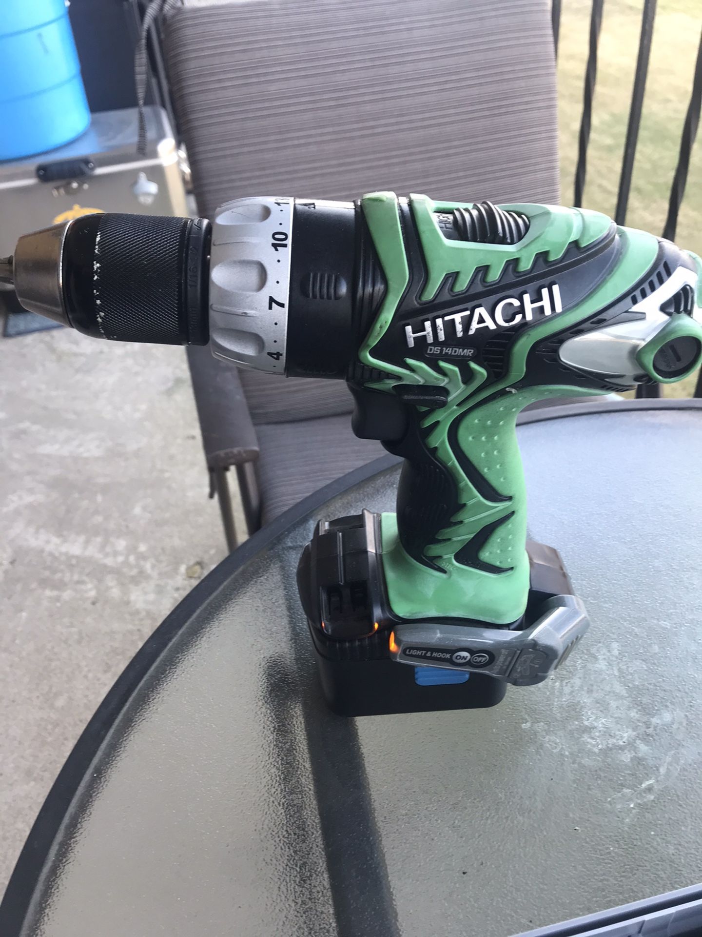 Hitachi 14.4 volt hammer drill like new $65.