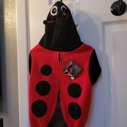 BOOTIQUE Red-Black "LADYBUG" dog  Hoodie-Costume