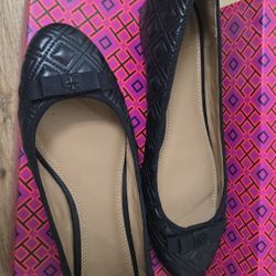 Tory Burch Black Flats – Size 9.5 (W) – Worn Only Twice
