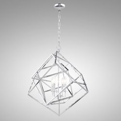 AA Warehousing 4 light Chandelier in Chrome finish. 29” x 27” x 27”. MSRP $363. Our price $235 + sales tax 