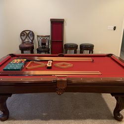 Connelly Prescott Pool Table, 3 Piece Slate, Entire Setup
