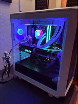 Fractal meshify 2 compact rgb white tg clear tint PC computer Mid-tower case