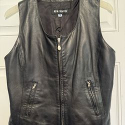 Women’s Leather Motorcycle Style Vest - PRICE REDUCED!