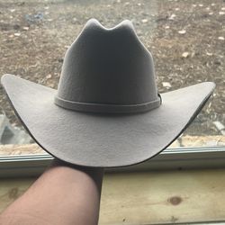 3x Smoke Grey Felt Cowboy Hat