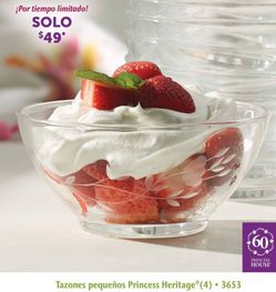 Tazones De Cristal  Princess House 