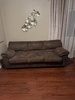 Ashley Furniture Brown Suede Couch